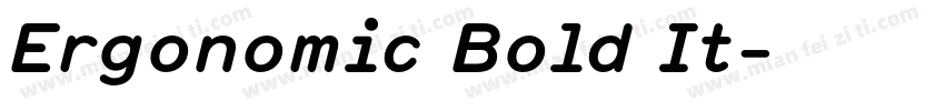 Ergonomic Bold It字体转换